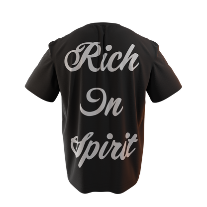 Black "Rich In Spirit" Tee