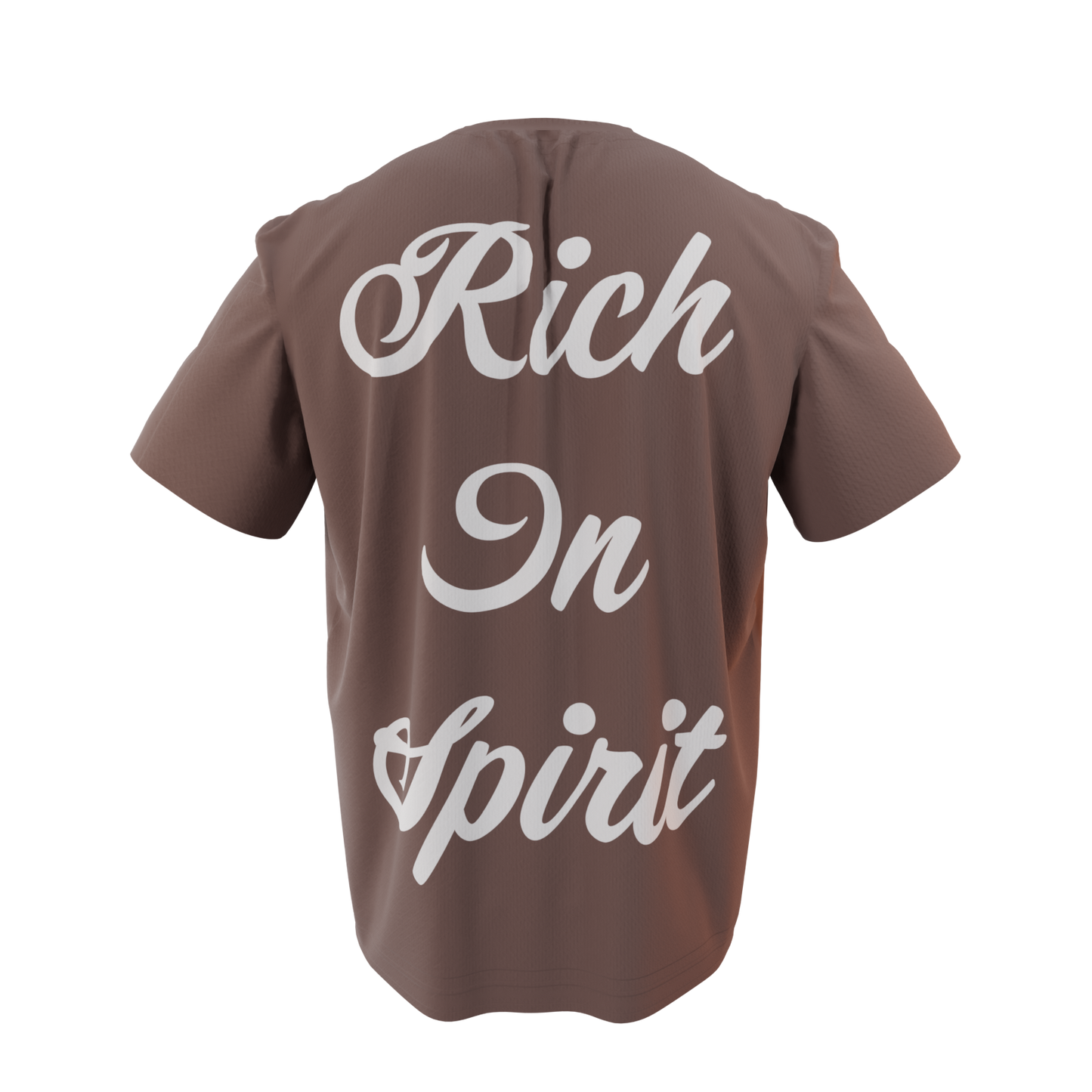 Brown "Rich In Spirit" Tee