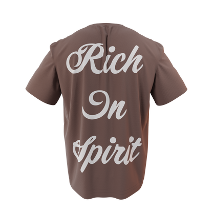 Brown "Rich In Spirit" Tee